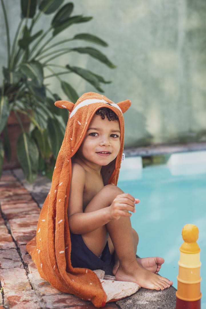 Hooded towel | 70x130cm - Mr. Fox